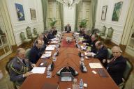 O Presidente da República, Aníbal Cavaco Silva, preside à reunião do Conselho Superior de Defesa Nacional, a 18 de março de 2011