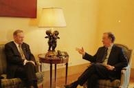Audiência concedida pelo Presidente da República, Jorge Sampaio, ao Primeiro Ministro do Canadá, Sr. Jean Chrétien, a 26 de junho de 2000
