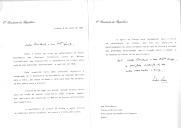 Carta do Presidente da República, Mário Soares, dirigida ao Presidente da República Francesa, François Mitterrand, dando-lhe conhecimento de ter Portugal formalizado, junto do Bureau International des Expositions, a candidatura de Lisboa para sede da Exposição Internacional em 1998, tendo como tema "Os Oceanos, um Património para o Futuro" e esperando o apoio da França. 
