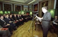 O Presidente da República, Jorge Sampaio, preside à Comemoração dos 150 anos do Tribunal de Contas, no Ministério das Finanças, a 10 de novembro de 1999.