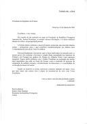 Carta do Presidente da República, Jorge Sampaio, dirigida a Aleksander Kwasniewski, Presidente da República da Polónia, agradecendo a mensagem de felicitações que lhe foi endereçada por ocasião da sua reeleição e assegurando que tudo fará "no sentido de estreitar a cooperação luso-polaca, quer a nível bilateral quer na perspetiva da adesaão da Polónia à União Europeia".