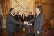 O Presidente da República, Aníbal Cavaco Silva, recebe em audiência a Direção da Confederação Geral dos Trabalhadores Portugueses- Intersindical Nacional (CGTP-IN), a 6 de março de 2012