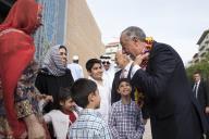 O Presidente da República, Marcelo Rebelo de Sousa, visita a Mesquita Central de Lisboa onde foi recebido pelo Presidente da Comunidade Islâmica de Lisboa, Abdool Vakil e pelo imã de Lisboa, Sheikh David Munir, a 21 de abril de 2017