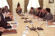 Reunião do Presidente da República, Jorge Sampaio, com Organizações Não Governamentais com atividade da área da luta contra a infeção pelo VIH/SIDA, a 18 de junho de 2001 (?)