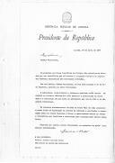 Carta do Presidente da República Popular de Angola, Agostinho Neto, endereçada ao Presidente da República Portuguesa, António Ramalho Eanes, agradecendo a mensagem de solidariedade que lhe foi dirigida na sequência dos acontecimentos políticos ocorridos em Angola e assegurando que eles "em nada alteraram a nossa linha de atuação no sentido de reforçar e aprofundar a cooperação entre os nossos Governos e Povos".