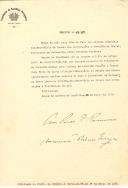 Decreto de nomeação do Doutor João Pinto da Costa Leite, Sub-Secretário de Estado das Finanças, para exercer interinamente as funções de Sub-Secretário de Estado das Corporações e Previdência Social, durante a ausência, no estrangeiro, do titular do cargo, o licenciado em Matemática Pedro Teotónio Pereira. 