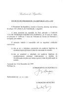Decreto que revoga, por indulto, a pena acessória de expulsão do País aplicada a Carlos Valdir Medeiros Rodrigues Barbosa, de 44 anos de idade, no processo nº 14/98 do 1º Juízo do Tribunal de Círculo de Portimão.
