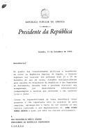 Carta do Presidente da República Popular de Angola, José Eduardo dos Santos, endereçada ao Presidente da República Portuguesa, Mário Soares, informando-o que "o Governo angolano vai realizar nos próximos dias 29 e 30 do ano em curso, eleições multipartidárias para escolha do Presidente da República e dos Deputados ao Parlamento" na presença de observadores internacionais independentes, e agradecendo, ter acedido ao convite para estar presente na ocasião, indicando como seu representante, o Dr. João Diogo Nunes Barata.