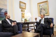 O Presidente da República Marcelo Rebelo de Sousa recebe, em audiência no Palácio da Cidadela em Cascais, o Presidente do Parlamento Europeu, Martin Schulz, a 3 junho 2016