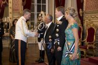 No final do primeiro dia da Visita de Estado a Portugal dos Reis dos Países Baixos, Rei Willem-Alexander e Rainha Máxima, o Presidente da República Marcelo Rebelo de Sousa oferece, no Palácio Nacional da Ajuda, um Jantar de Estado em honra dos monarcas holandeses, no início do qual os dois Chefes de Estado proferiram intervenções, a 10 de outubro de 2017