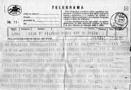 Telegrama remetido por mulheres trabalhadoras de Salvada, Beja, dirigido ao Presidente da República, protestando e rejeitando "a famigerada Lei Barreto" e apelando "para a firmesa [sic] dos deputados progressistas" na rejeição da lei, na Assembleia da República.