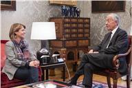 O Presidente Marcelo Rebelo de Sousa recebe, em audiência no Palácio de Belém, uma delegação do Bloco de Esquerda (BE)