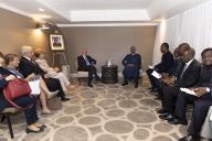No último dia da sua presença em Nova Iorque para a 74.ª Assembleia Geral da Organização das Nações Unidas, o Presidente da República Marcelo Rebelo de Sousa encontra-se com o Presidente da República Árabe do Egito, Abdul Fatah Khalil Al-Sisi, e com o Presidente da República Federal da Nigéria, Muhammadu Buhari, com quem realiza reuniões bilaterais, a 25 de setembro de 2019