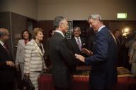 O Presidente da República, Aníbal Cavaco Silva, inaugura as Termas do Estoril", a 12 de abril de 2010