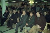 Deslocação do Presidente da República, Jorge Sampaio, ao lançamento do livro de Fernando Fonseca Santos, na Livraria Barata, em Lisboa, a 19 de janeiro de 1999