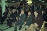 Deslocação do Presidente da República, Jorge Sampaio, ao lançamento do livro de Fernando Fonseca Santos, na Livraria Barata, em Lisboa, a 19 de janeiro de 1999