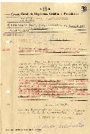 Ofício da Caixa Geral de Depósitos, Crédito e Previdência (Caixa Geral de Aposentações), dirigido ao Secretário da Presidência da República, informando que foi indeferido o requerimento em que Bernardino Rosa Monteiro pedia, para efeitos de aposentação, a contagem de tempo de serviço que prestou como assalariado da Casa Real (entre 13/05/1906 e 07/09/1908) e como jornaleiro do Palácio Nacional de Belém (entre 08/09/1908 e 29/06/1912).