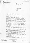 Carta do Primeiro Ministro do Reino da Suécia, Ingvar Carlsson, endereçando ao Presidente de Portugal, Mário Soares, convite para participar numa cimeira informal de chefes de Estado e de Governo, a ter lugar na Suécia nos dias 22 e 23 de junho de 1989, para discussão de temas como a política económica e o pleno emprego, na sequência do Congresso da Internacional Socialista em Estocolmo.