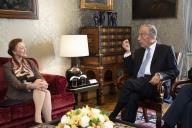 O Presidente da República Marcelo Rebelo de Sousa recebe, em audiência no Palácio de Belém, a Secretária-Geral do Conselho da Europa, Marija Pejčinović Burić, a 25 de novembro de 2019