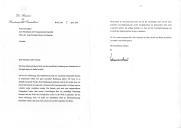 Carta do Presidente da República Federal da Alemanha, Joahannes Rau, em resposta a carta que lhe foi dirigida pelo Presidente da República Portuguesa, Jorge Sampaio, convidando-o a efetuar uma visita de Estado a Portugal e aceitando o mesmo certo que esta visita "permitirá intensificar ainda mais a cooperação estreita e inspirada pela confiança que existe entre" os dois países.