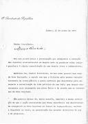 Carta do Presidente da República, António Ramalho Eanes, dirigida ao Presidente da República Popular de Angola, Dr. Agostinho Neto, relativa aos acontecimentos recentes ocorridos em Angola dos quais resultaram a perda de vidas humanas e exprimindo o seu agrado pelo "pronto restabelecimento da ordem pública" e pelos esforços empreendidos pelo chefe de Estado angolano no sentido de "assegurar a normalização da vida política" no país.