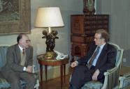 Audiência concedida pelo Presidente da República, Jorge Sampaio, ao Comissário da Expo-98, José de Melo Torres Campos, a 13 de fevereiro de 1997
