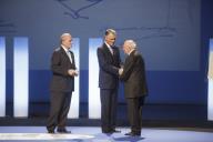 O Presidente da República, Aníbal Cavaco Silva, preside à Cerimónia de Entrega do “Prémio Pessoa 2011” a Eduardo Lourenço, por ocasião do 25º Aniversário deste galardão, na Culturgest - Caixa Geral de Depósitos, Lisboa, a 14 de maio de 2012