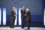 O Presidente da República, Aníbal Cavaco Silva, preside à Cerimónia de Entrega do “Prémio Pessoa 2011” a Eduardo Lourenço, por ocasião do 25º Aniversário deste galardão, na Culturgest - Caixa Geral de Depósitos, Lisboa, a 14 de maio de 2012