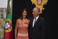 O Presidente da República Marcelo Rebelo de Sousa condecora, numa cerimónia que decorre no Palácio de Belém, oito atletas portugueses que conquistaram medalhas individuais e por equipas em recentes Campeonatos Europeus, a 13  julho 2016