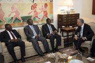O Presidente da República, Marcelo Rebelo de Sousa, reúne-se, na Residência oficial da Embaixadora de Portugal em Maputo, com uma delegação do MDM - Movimento Democrático de Moçambique, liderada por Lutero Simango, Chefe da bancada do partido, a 17 de janeiro de 2020