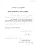 Decreto de exoneração, a pedido, do Dr. Joaquim Fernando Nogueira e do Comandante Eduardo Eugénio Castro de Azevedo Soares dos cargos que exerciam, respetivamente, como Ministro da Presidência e Ministro da Defesa Nacional e Ministro do Mar. 