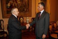 Audiência concedida pelo Presidente da República, Aníbal Cavaco Silva, ao Presidente da Câmara de representantes do Reino de Marrocos, Abdelwahed Radi, a 14 de fevereiro de 2007