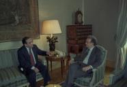 Audiência concedida pelo Presidente da República, Jorge Sampaio, ao Presidente do Conselho de Administração da Hidroelétrica de Cahora Bassa, Tenente-Coronel Manuel da Costa Braz, a 1 de abril de 1997