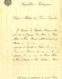 Decreto de concessão do grau de Comendador da Ordem Militar da Torre e Espada, do Valor, Lealdade e Mérito, a Eugénio Augusto Almada Castro Bilstein de Menezes.
