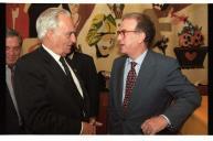 Deslocação do Presidente da República, Jorge Sampaio, ao Hotel Penta, onde preside à cerimónia de entrega do Prémio Paz e Desenvolvimento Boutros Boutros Ghali, das Nações Unidas, a 19 de junho de 1996 