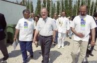 Deslocação do Presidente da República, Jorge Sampaio, e Senhora Dona Maria José Ritta, à Parque Expo, por ocasião de almoço com os participantes da "Marcha por uma Causa", a 16 de setembro 2001