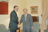 Audiência concedida ao líder do Partido turco AKP, Recep Tayyip Erdogan, a 25 de novembro de 2002