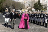 O Presidente da República Marcelo Rebelo de Sousa em Lisboa, recebe no Palácio Nacional de Queluz, os cumprimentos de Ano Novo do Corpo Diplomático acreditado em Portugal, a 17 de janeiro de 2017