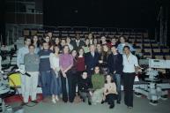 O Presidente da República Jorge Sampaio grava um debate com jovens, por ocasião do Dia Mundial da Sida, a 30 de novembro de 2002