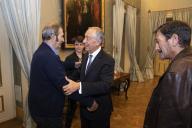 O Presidente da República Marcelo Rebelo de Sousa recebe, no Palácio de Belém, alguns dos compatriotas repatriados de Moçambique, assim querendo também assinalar a intervenção das entidades portuguesas, nomeadamente as Forças Armadas, em solidariedade com as vítimas do ciclone Idai e inundações, a 25 de março de 2019