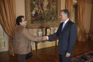 O Presidente da República, Aníbal Cavaco Silva, recebe em audiência a direção da Confederação Nacional da Agricultura, a 2 de fevereiro de 2010