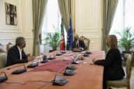 O Presidente da República Marcelo Rebelo de Sousa, recebe, em audiência no Palácio de Belém, uma delegação do Partido Ecologista “Os Verdes” (PEV). Presentes José Luís Ferreira e Mariana Silva, membros da comissão executiva nacional do PEV, a 2 de novembro de 2020