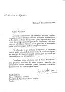 Carta do Presidente da República, Jorge Sampaio, endereçada ao Presidente da República Islâmica do Irão, Syed Mohammade Khatami, "ao tomar conhecimento da libertação dos três cidadãos portugueses" sequestrados na Província de Sistan-Beluquistão, agradecendo a "forma responsável e eficiente" como as autoridades iranianas contribuíram para a resolução do caso.