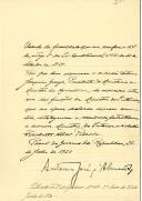 Decreto de exoneração de António Joaquim Granjo, Presidente do Ministério e Ministro da Agricultura, do cargo que exercia interinamente de Ministro do Interior e nomeando, para o cargo, Felisberto Alves Pedrosa.