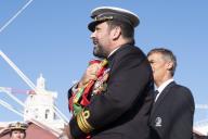 O Presidente da República e Comandante Supremo das Forças Armadas, Marcelo Rebelo de Sousa, preside à cerimónia de largada do NRP Sagres e à cerimónia de entrega da Bandeira Nacional da Equipa Olímpica de Portugal ao Comandante do NRP Sagres, a 5 de janeiro de 2020