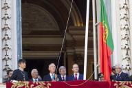 O Presidente da República Marcelo Rebelo participa na Cerimónia Comemorativa do 106.º Aniversário da Implantação da República, na Praça do Município, em Lisboa, a 5 outubro 2016