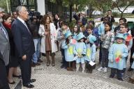 O Presidente da República Marcelo Rebelo de Sousa visita a Escola José Gomes Ferreira, em Lisboa, no âmbito da iniciativa “Redescobrir a Terra”, uma iniciativa da Confederação dos Agricultores de Portugal (CAP) e da Fórum Estudante, a 18 abril 2016