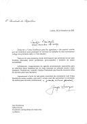 Carta do Presidente da República, Jorge Sampaio, dirigida ao Presidente da República da Eslovénia, Milan Kucan, agradecendo convite para o encontro de trabalho em Bled, nos dias 1 a 3 de outubro de 2001, mas lamentando não poder estar presente por compromissos de agenda já assumidos.