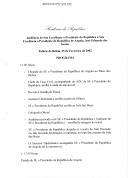 Audiência de Sua Excelência o Presidente da República a Sua Excelência o Presidente da República de Angola, José Eduardo dos Santos - Palácio de Belém, 25 de fevereiro de 2002 - Programa