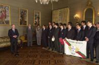 O Presidente da República, Jorge Sampaio, condecora as Seleções Nacionais de Rugby, a 14 de maio de 2005